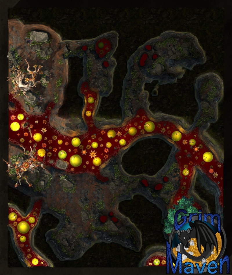 "Holy Cave"(27x32) every campaign needs a sprawling cave system!