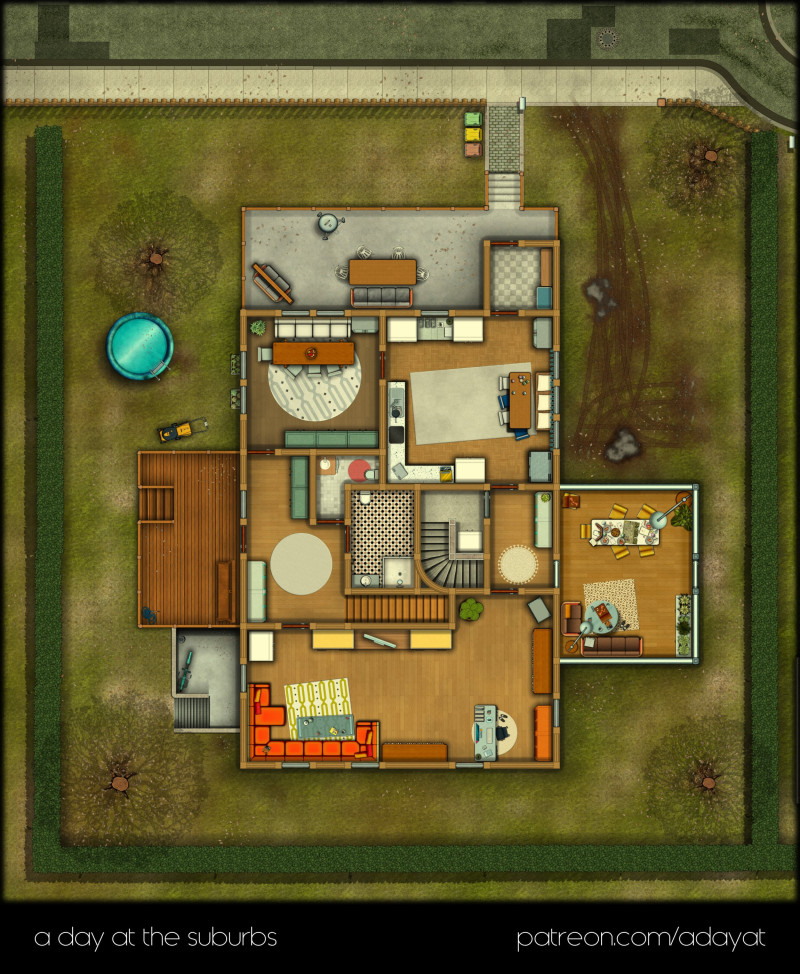 Suburbian house no.5/5 [23x28] [modern version]