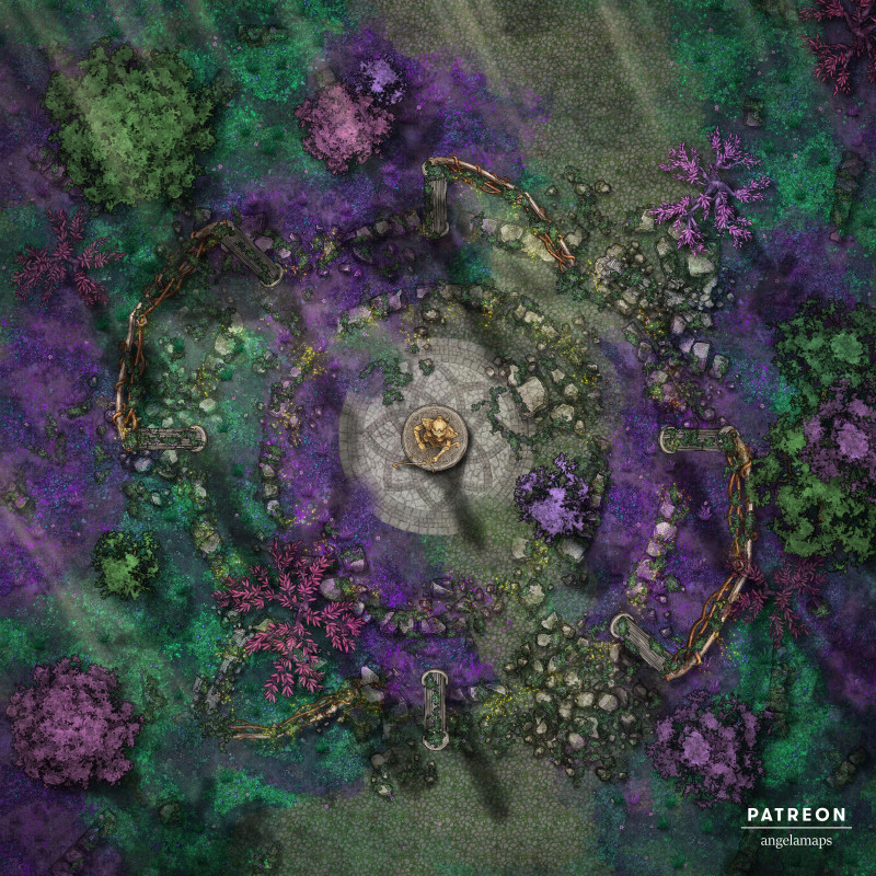 Elven Lands [battlemap] from Angela Maps - 4 versions! [animated] [art]
