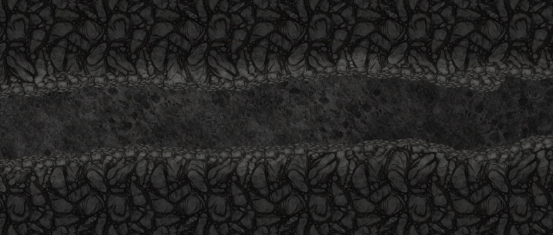 Um pequeno caminho em uma caverna