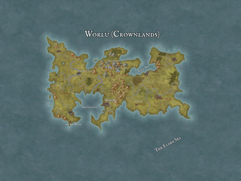 Map for my fantasy book series