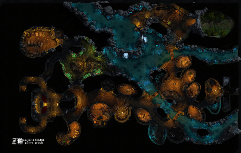 Goblin Cave Village [80x50]