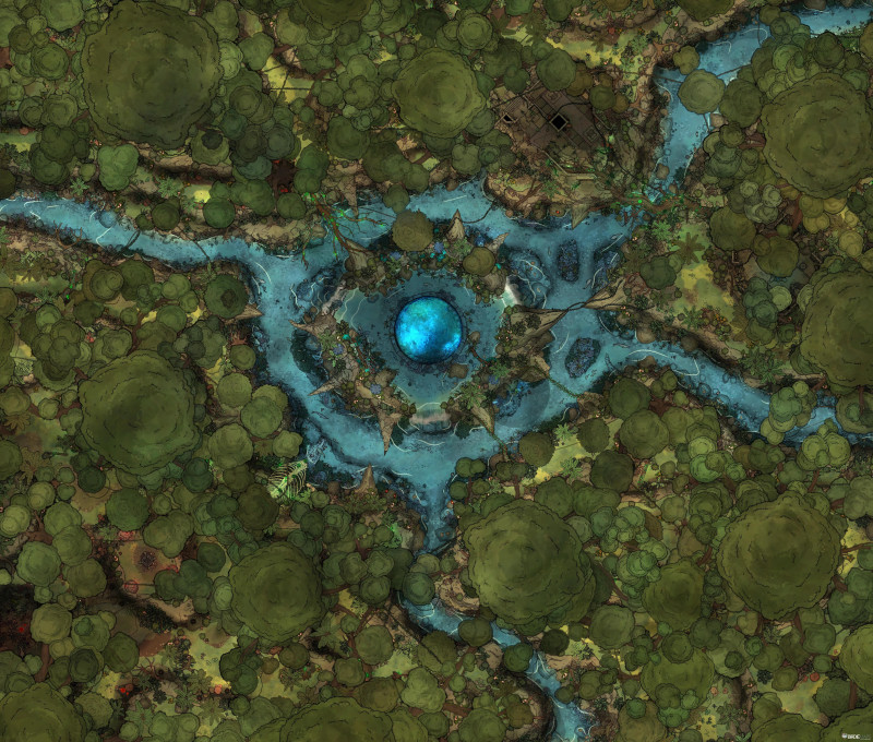 The Heart of the Jungle Island - [100x85]