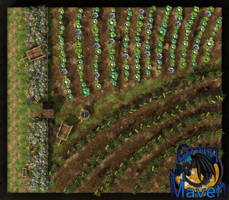 "East Field"(31x27) Welcome to the East Field! Pretty sure everything is fine and none of the scarecrows are moving. Pretty sure.