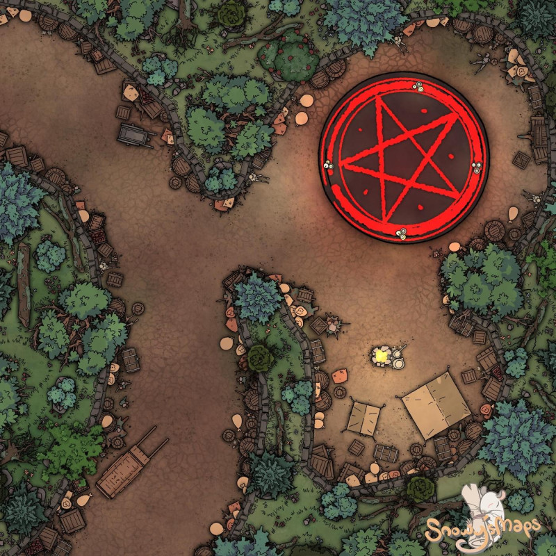 [25x25] Forest Ritual Camp Day