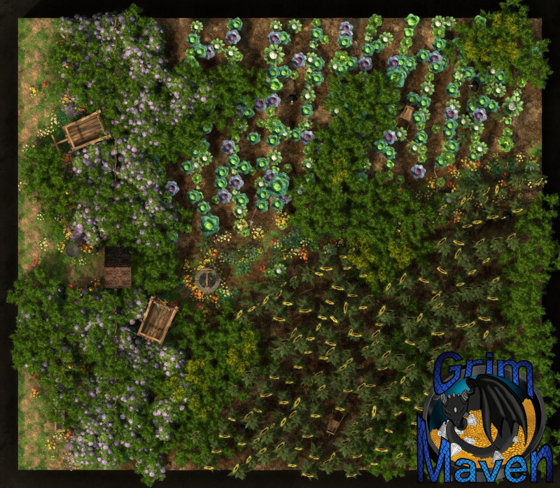 "East Field"(31x27) Welcome to the East Field! Pretty sure everything is fine and none of the scarecrows are moving. Pretty sure.