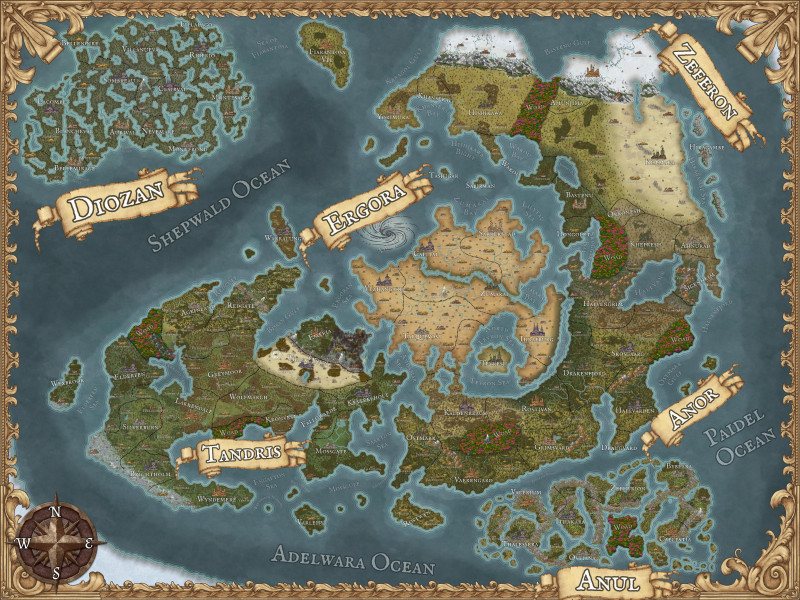 World Map of my D&D World