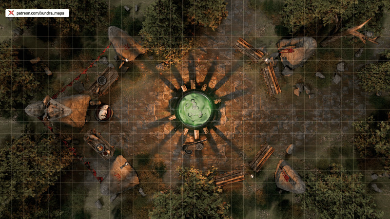 Witches' Cauldron [Animated Map] [30x18]