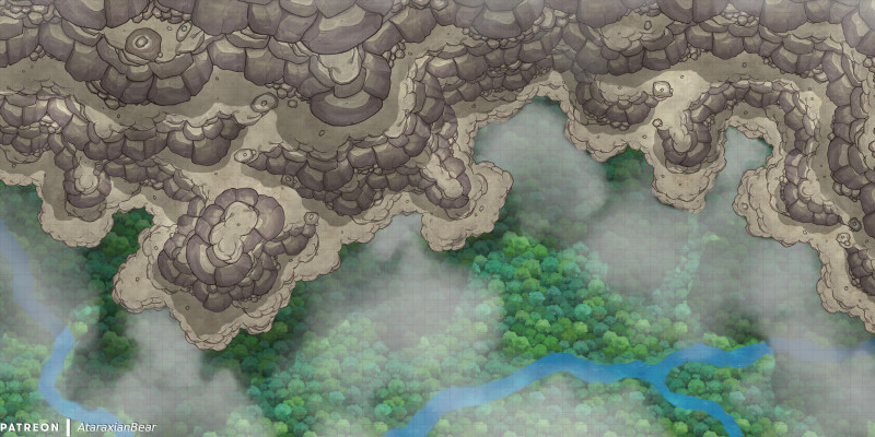 A path high in the mountains [70x35]