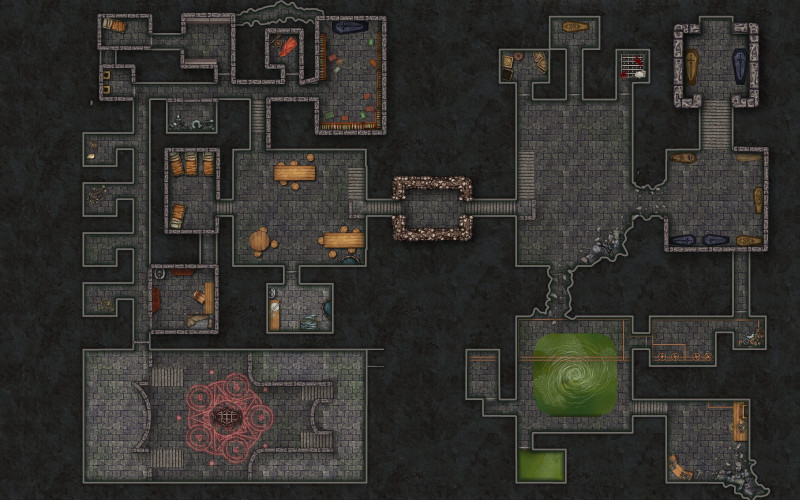 Eve of Ruin - Neverdeath Catacombs - 40x30