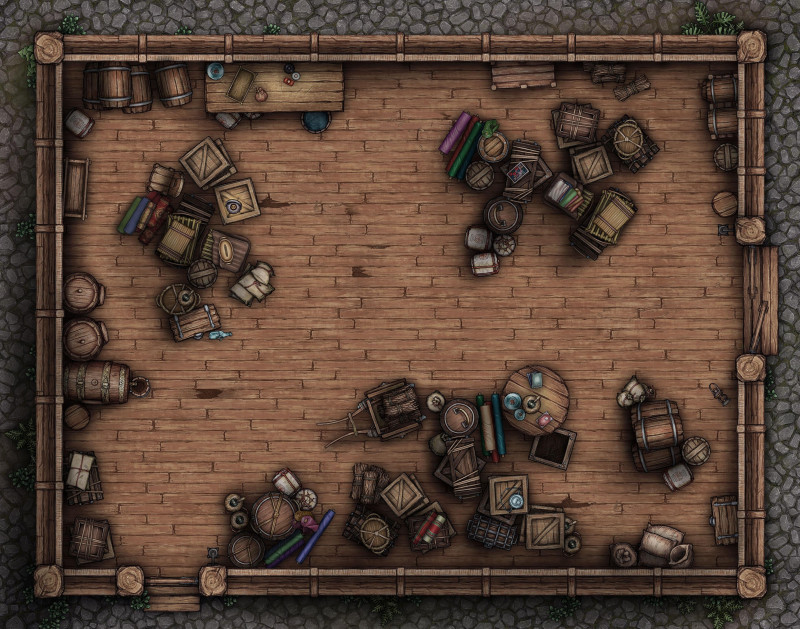 Warehouse [28x22] - 5 variations: warehouse, infestation, tunnel, office, abandoned