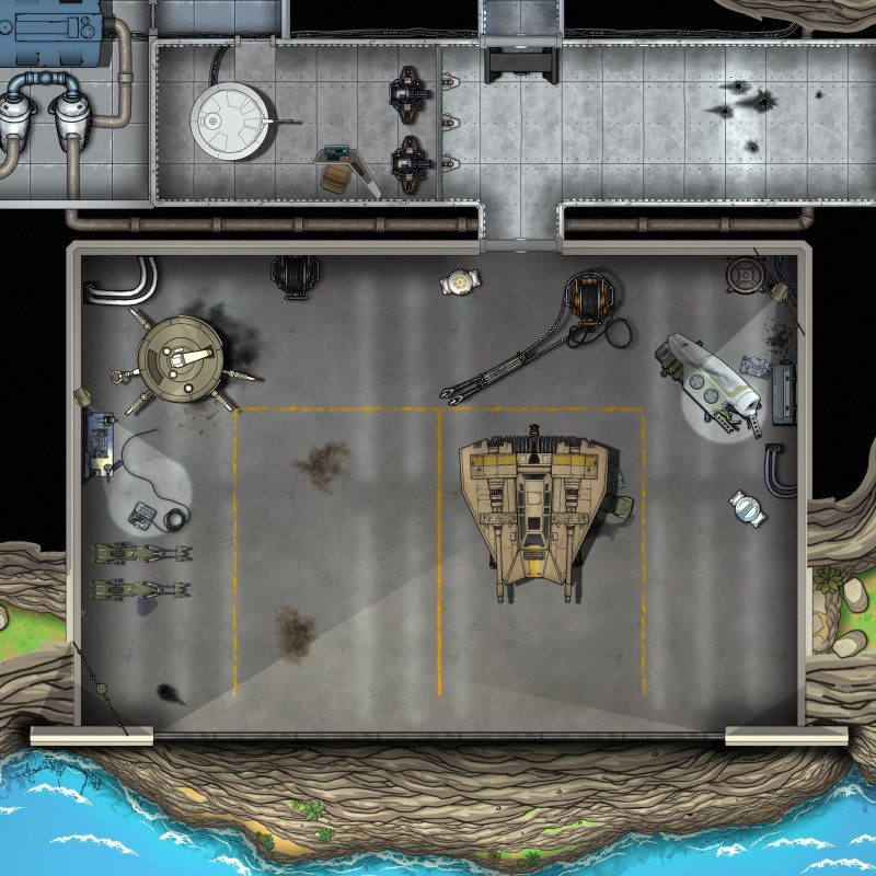 Secret Rebel Base (50x52)