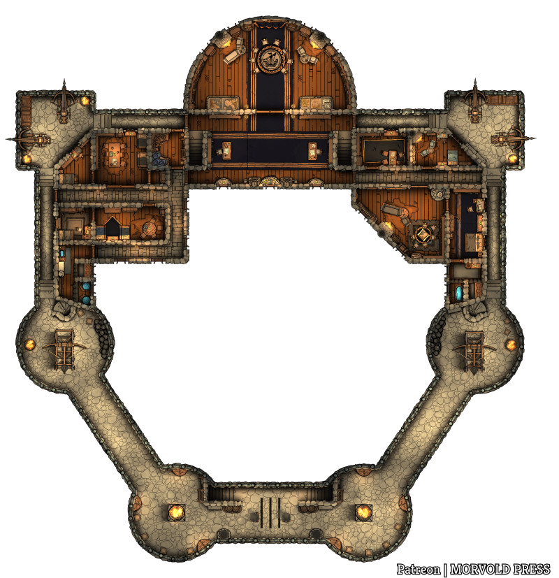 Seatower of Balduran | Floor 1 & 2 [90 x 110] [No AI]