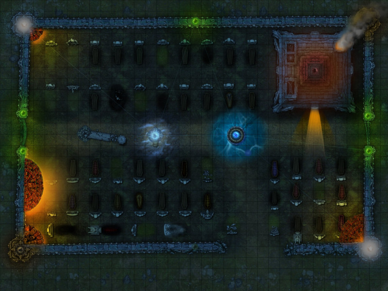 Desecrated Cemetery [35x26]