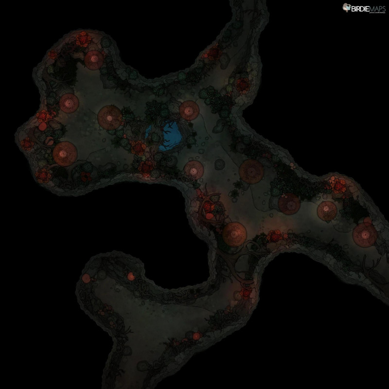 Mushroom Jungle Cave - [30x30]