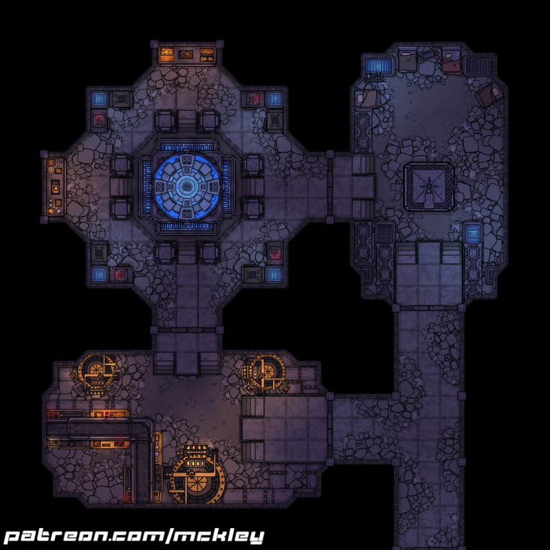 16 Cyberpunk Battlemaps