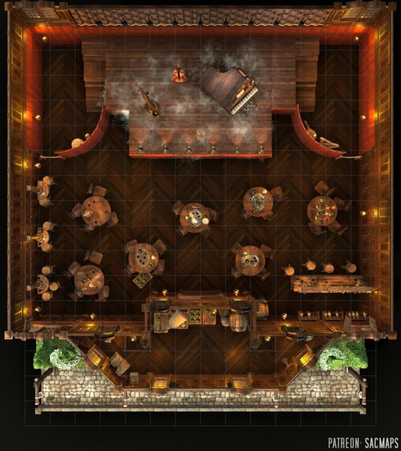 Welcome to the JAZZ CLUB (16x18 multilevel, free day & night maps plus hundreds more free!) - (insert The Fast Show reference here)