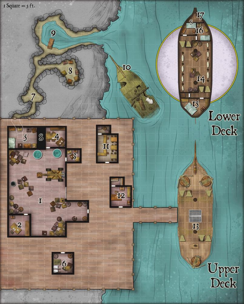 Free Map 263 - Pirate Docks