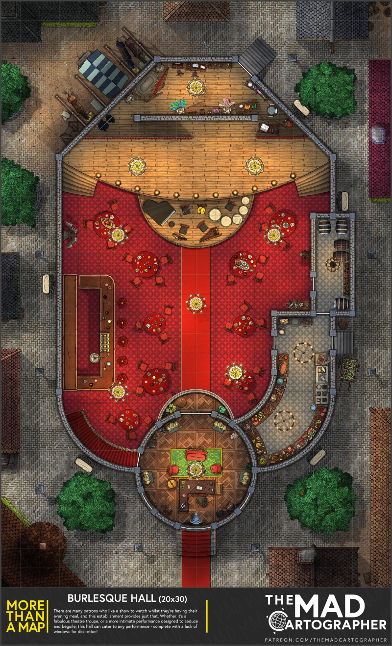[20x30] More Than a Map: Burlesque Hall!