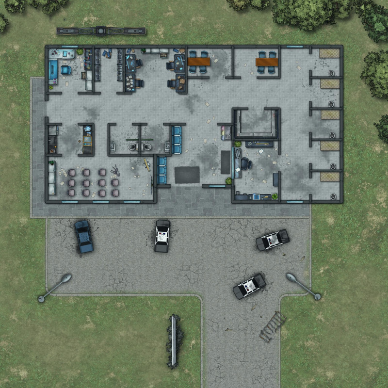 Postcards from the Zombie Apocalypse - Sheriff's Station