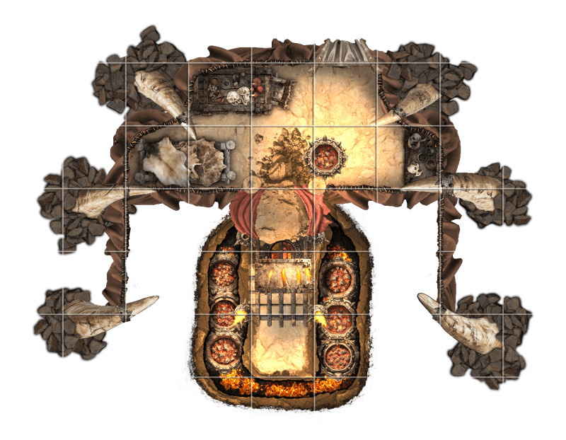 [OC] The Bone-Strewn Canyon: A Savage Desert Outpost & Raider Tents [Free]