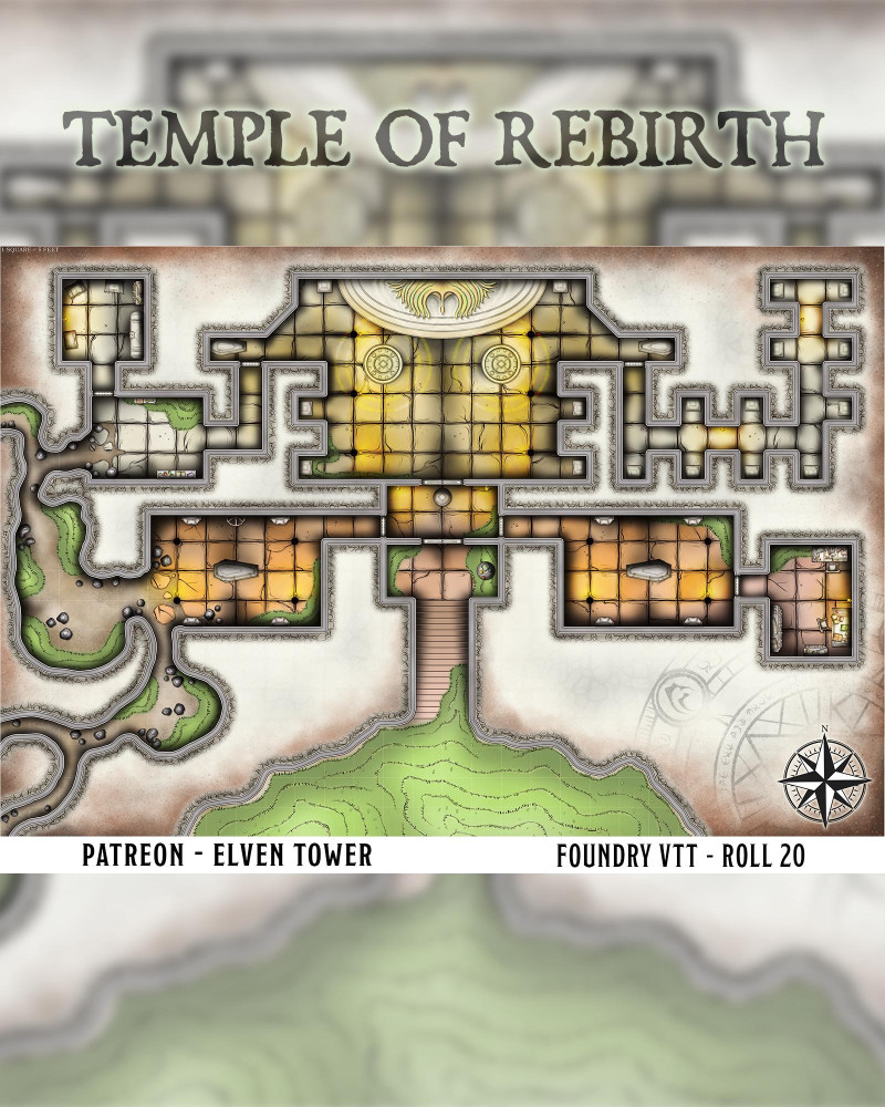 The Temple of Rebirth - Dungeon Map (758/909)