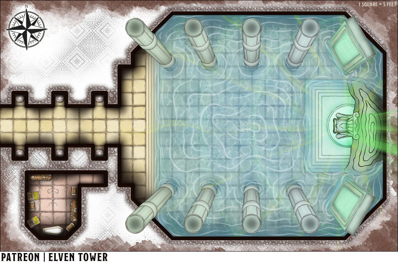 Map 468 - The Throne Room - Encounter Map