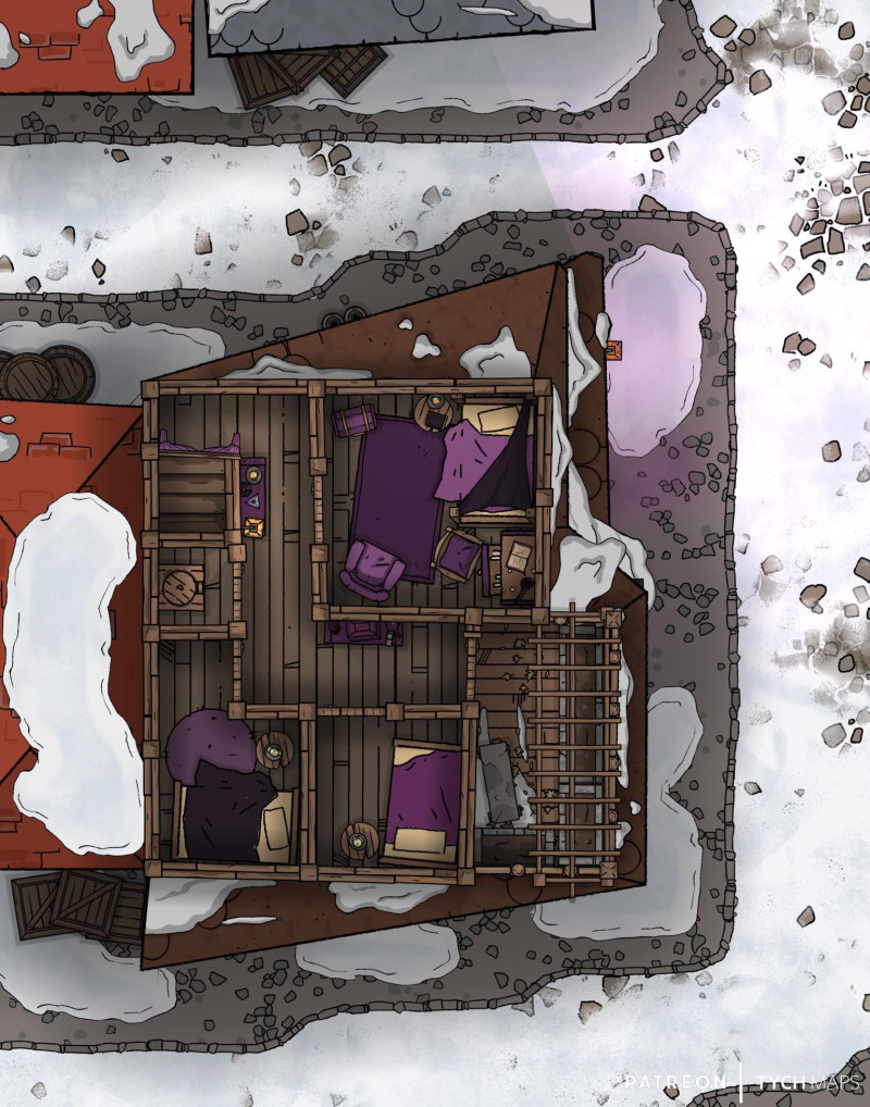 Old Xoblob Shop [11x14] - Waterdeep (Winter)