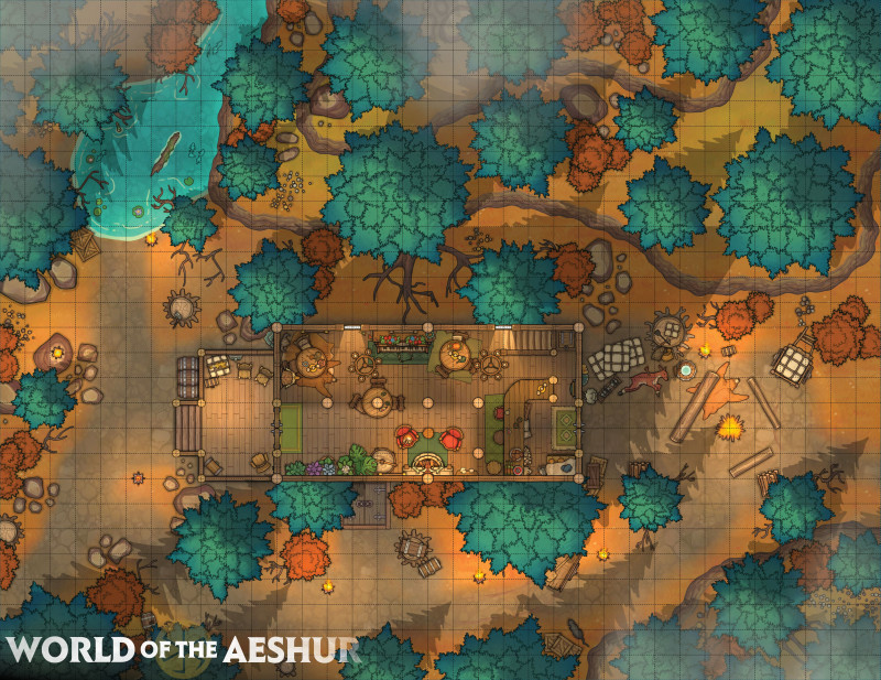 An autumn inn - [35x27]