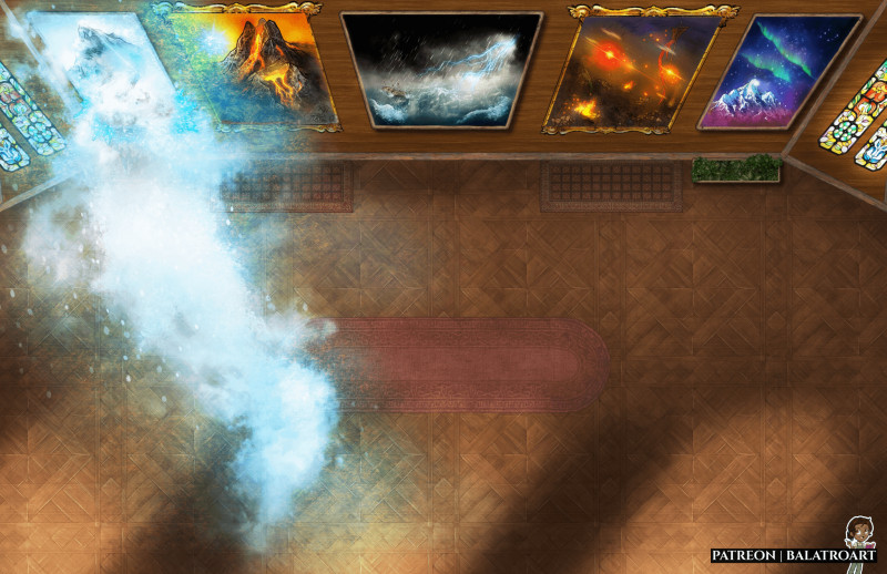 The paintings in the magic gallery really bring the artist’s visions to life. Quite literally.