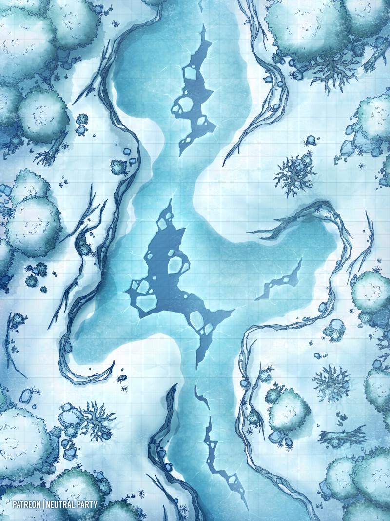 Frozen Gully [30x40]