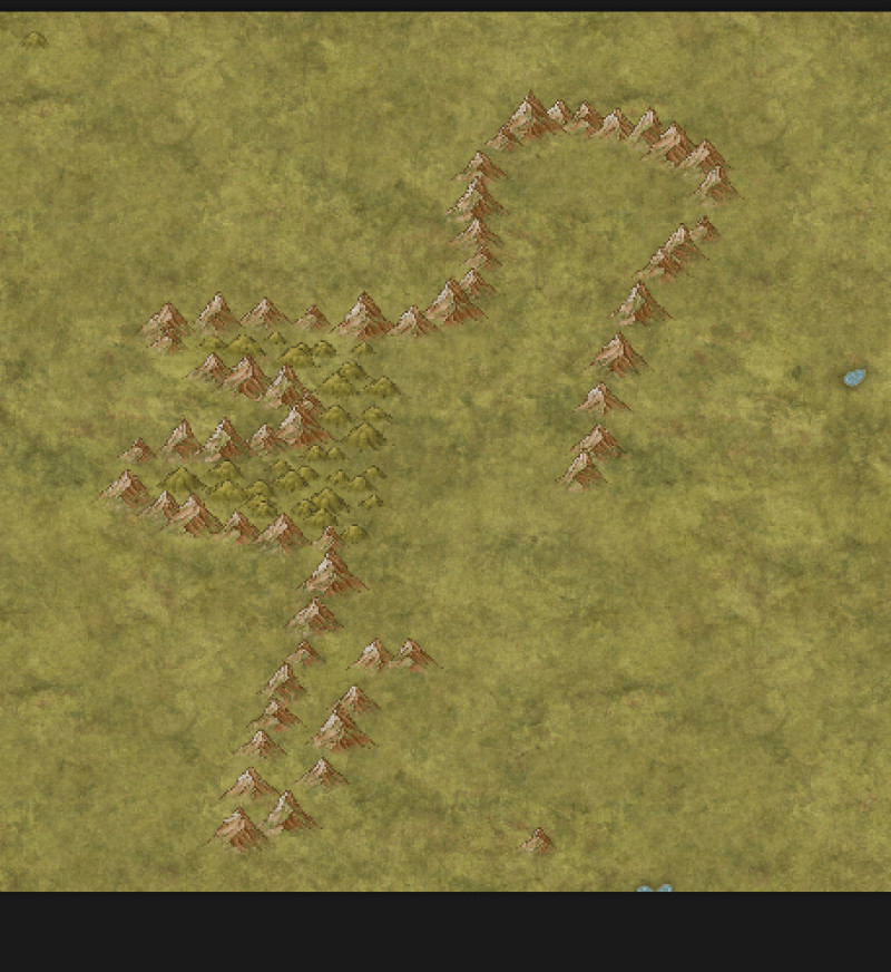 Trying to make a silloute of a god who died with mountains send help