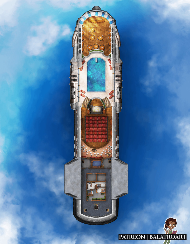 Fond Departures: Skyliner Class, Civilian Transport Ironclad airship.