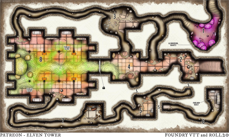 Map 859 - The Fungal Court - Infested Dungeon
