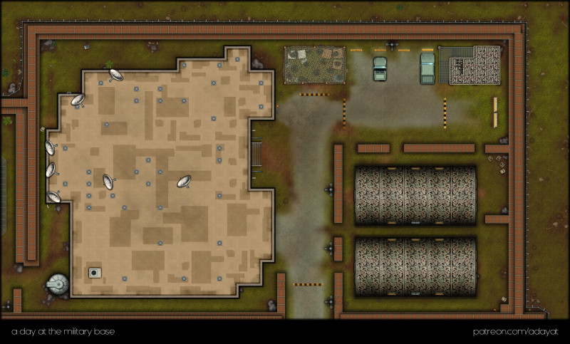 a day at the military base (forward operating base) map compilation + token [48x29 each map]