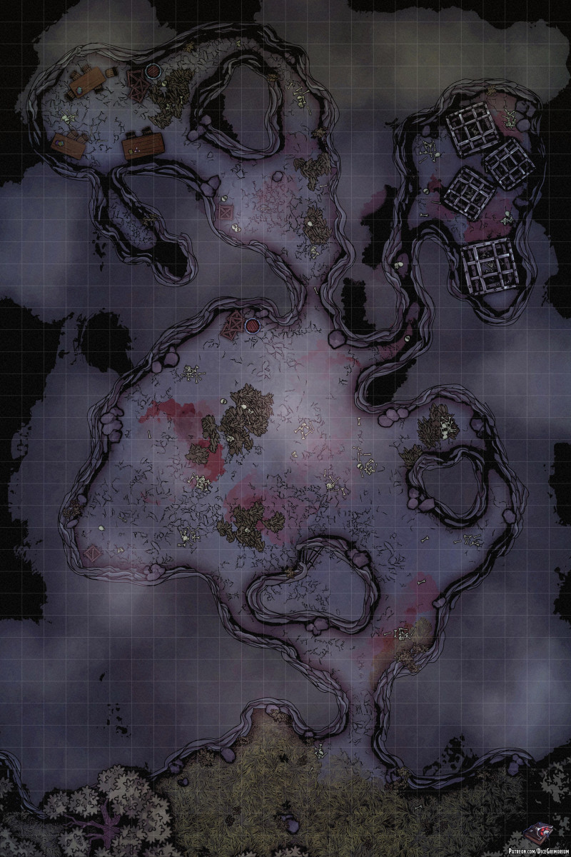 Werewolf Den Battle Map 26x39