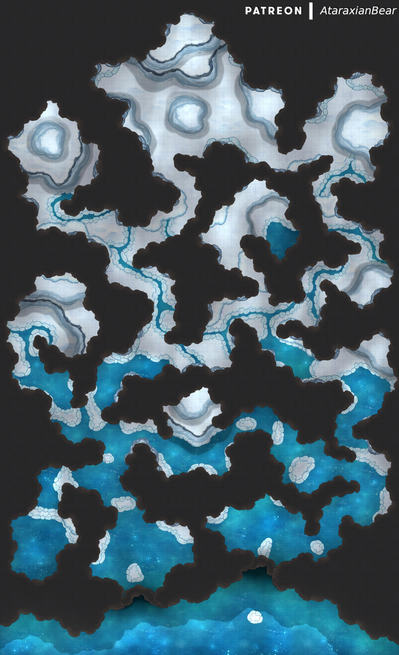 A melting ice dungeon [50x82]