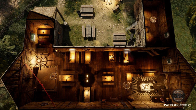 Rural Tavern - Cozy Animated Tavern Battlemap for D&D / Pathfinder