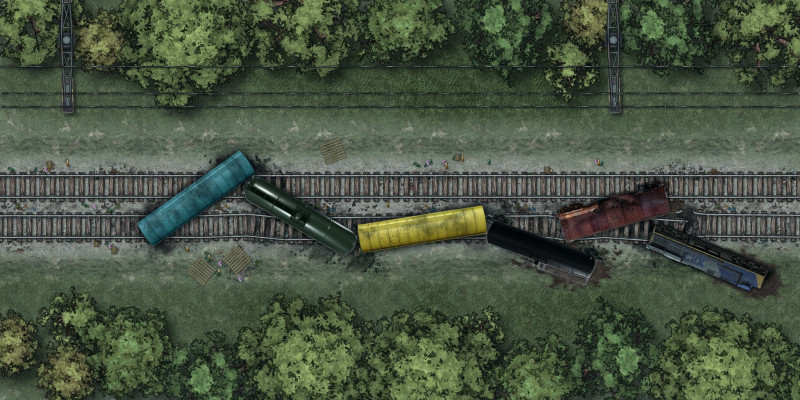 Postcards from the Zombie Apocalypse - Trains & Tracks