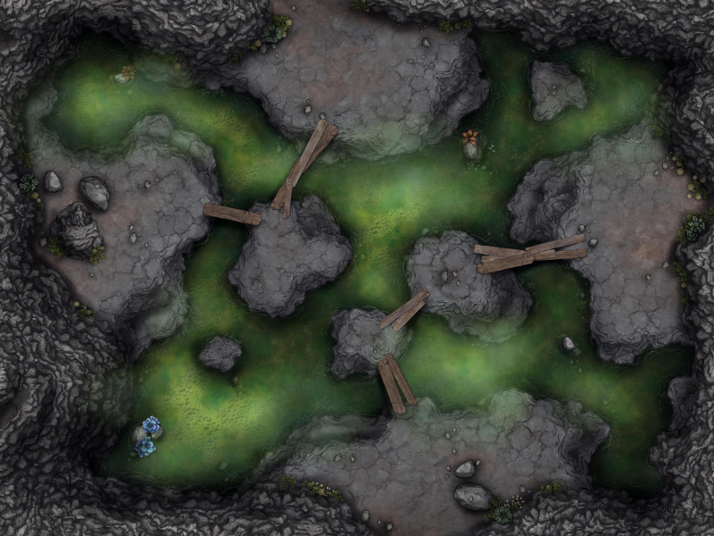 Cave Platforms [40x30] - 10 unique variations