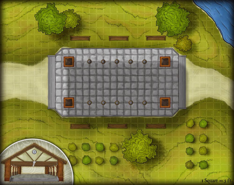 Open Pavilion - Encounter Map --- This is part of our free Creative Commons Collection, get access to this and +300 free maps in the comments.