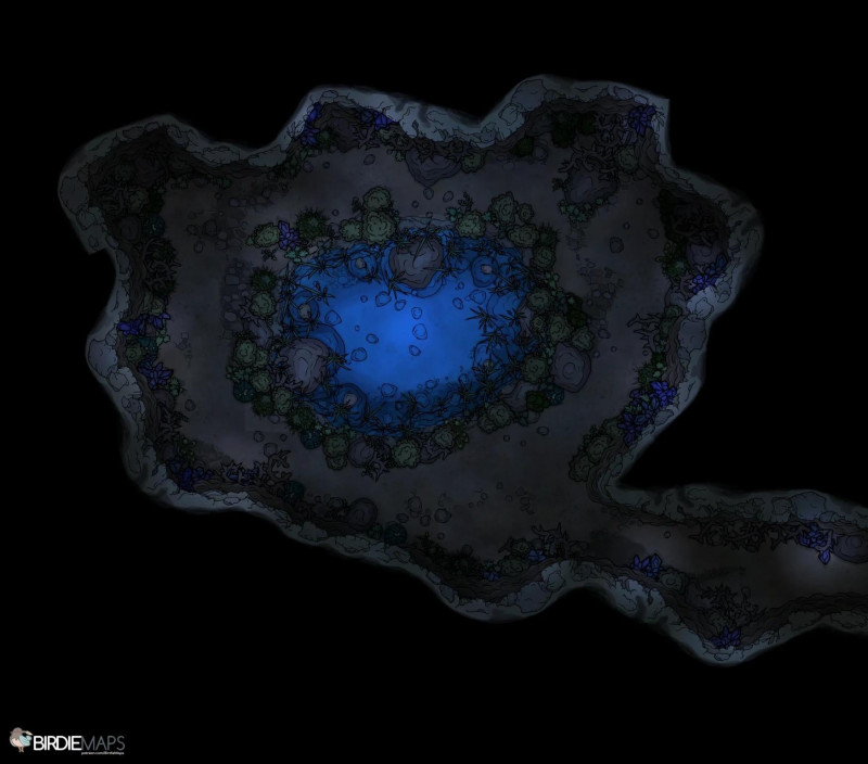 Desert Cave Oasis - [24x22]