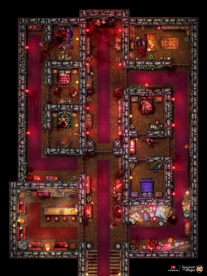 Rose Pleasure House - Vampiric - 24x32