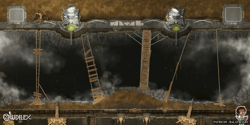 Trench Crusade inspired battlemaps! Steel Necropolis, no man's land, the northern Hellmouth and more.