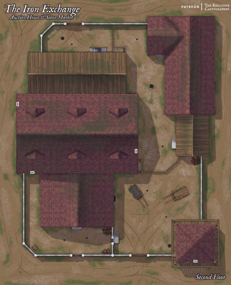 The Iron Exchange - Auction House and Slave Market - 39x48 - RC