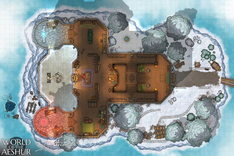 Library of a strange mapmaker - [48x32]