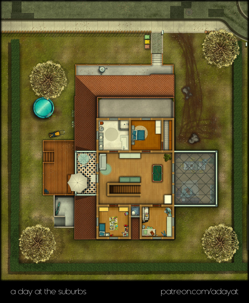 Suburbian house no.5/5 [23x28] [modern version]