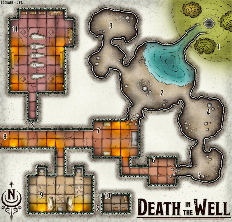 Map 353 - Death in the Well - Dungeon