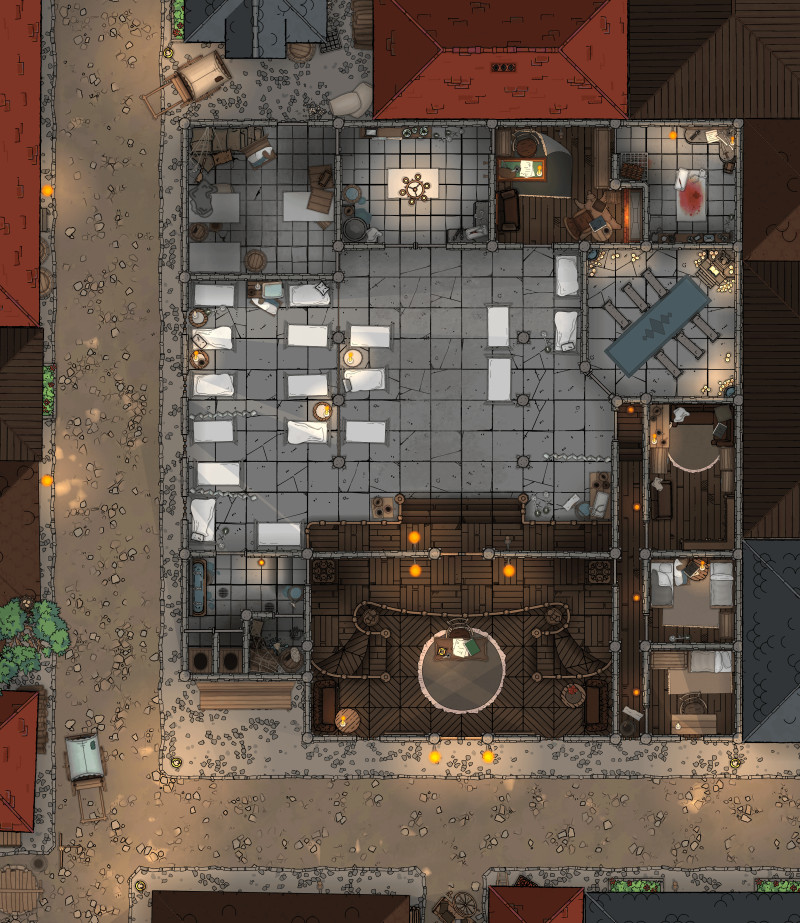 The City Hospital Battlemap[26x30]