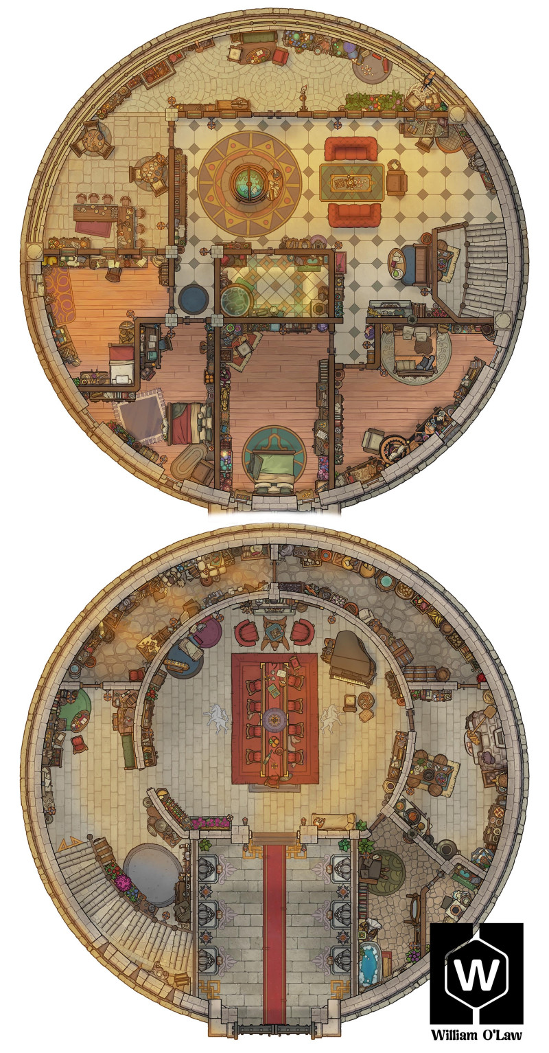Adventurer’s Tower Map – A Home with High Views for City Adventures!